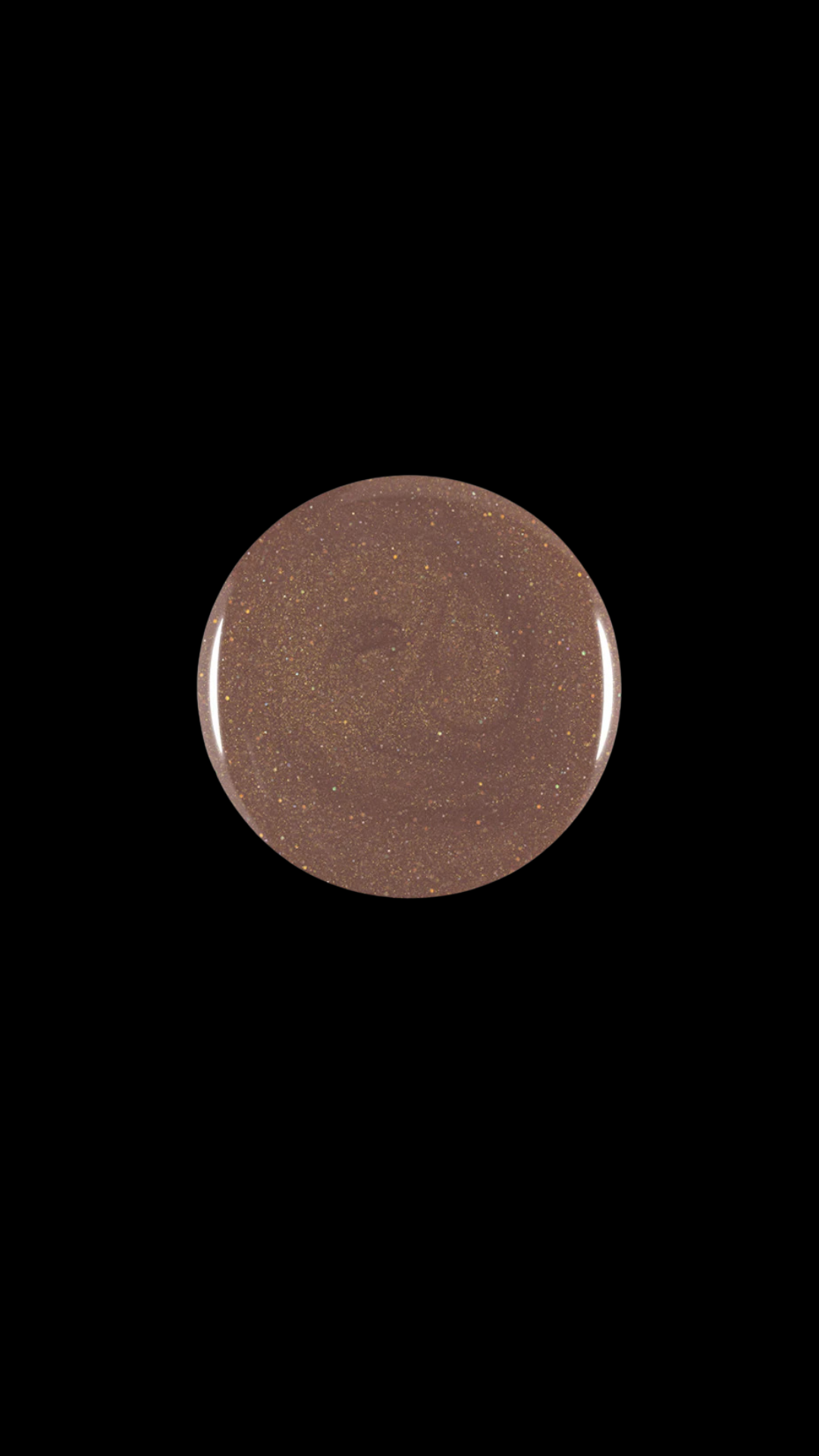 Gel Color - Rubber Base Coat - Sparkly Ginger