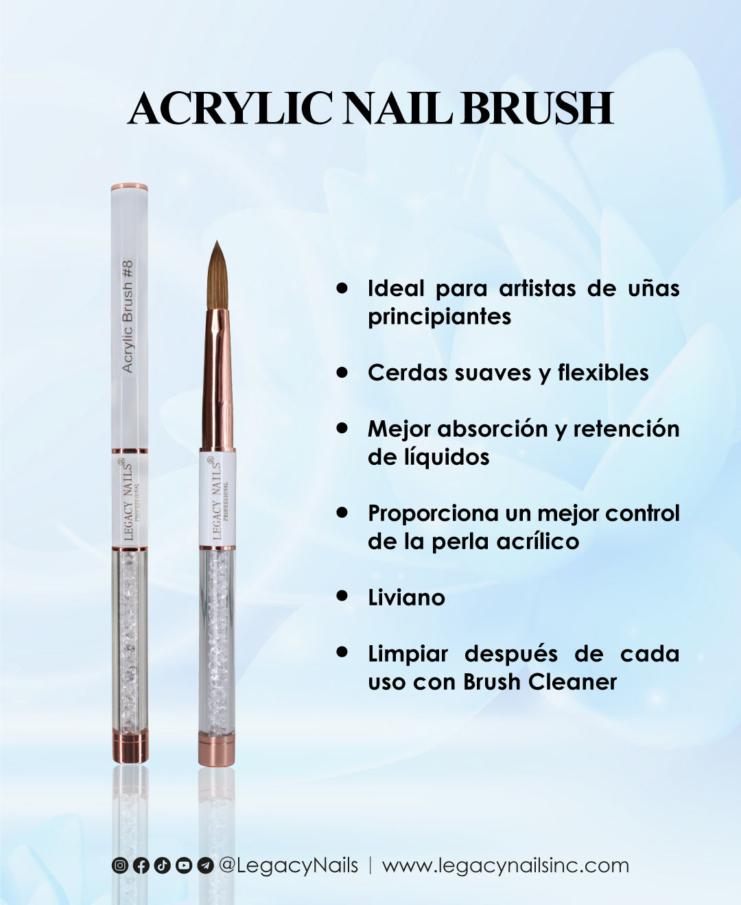 Acrylic Nail Brush #8 & #10