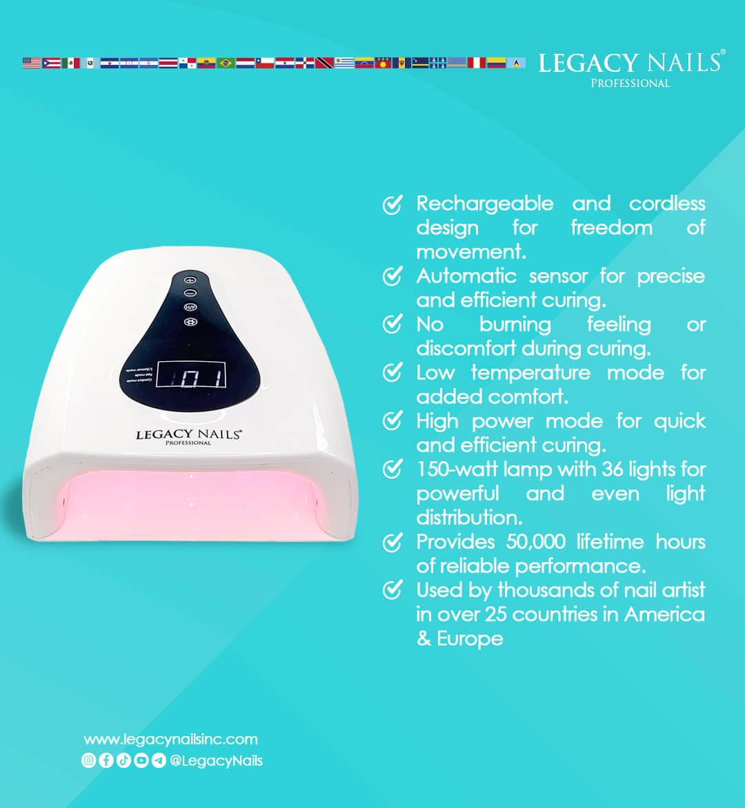 RECHARGEABLE & CORDLESS LED NAIL LAMP