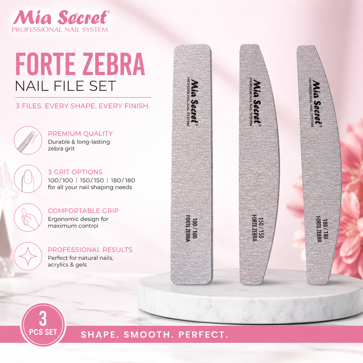 FORTE ZEBRA Nail File Set