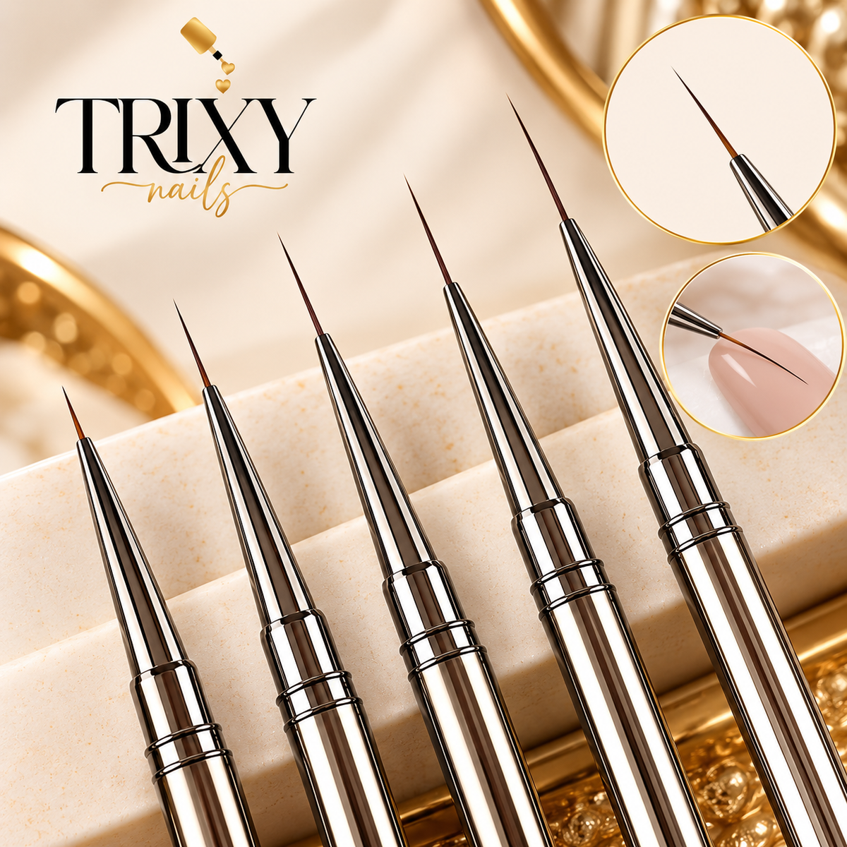 Gel Polish Liner Set - 5 Pcs