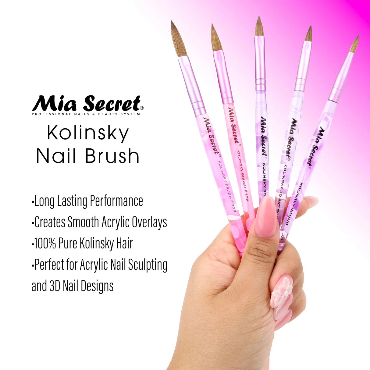 Kolinsky Nail Brushes