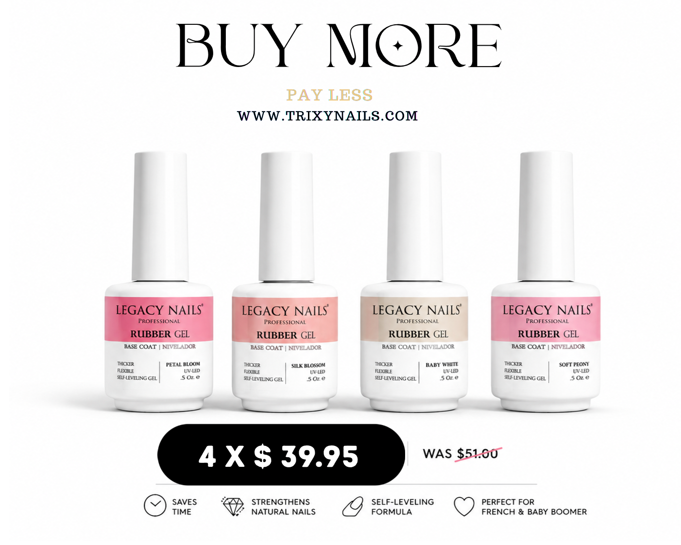 ✨ Legacy Nails Rubber Base Bundle ✨
