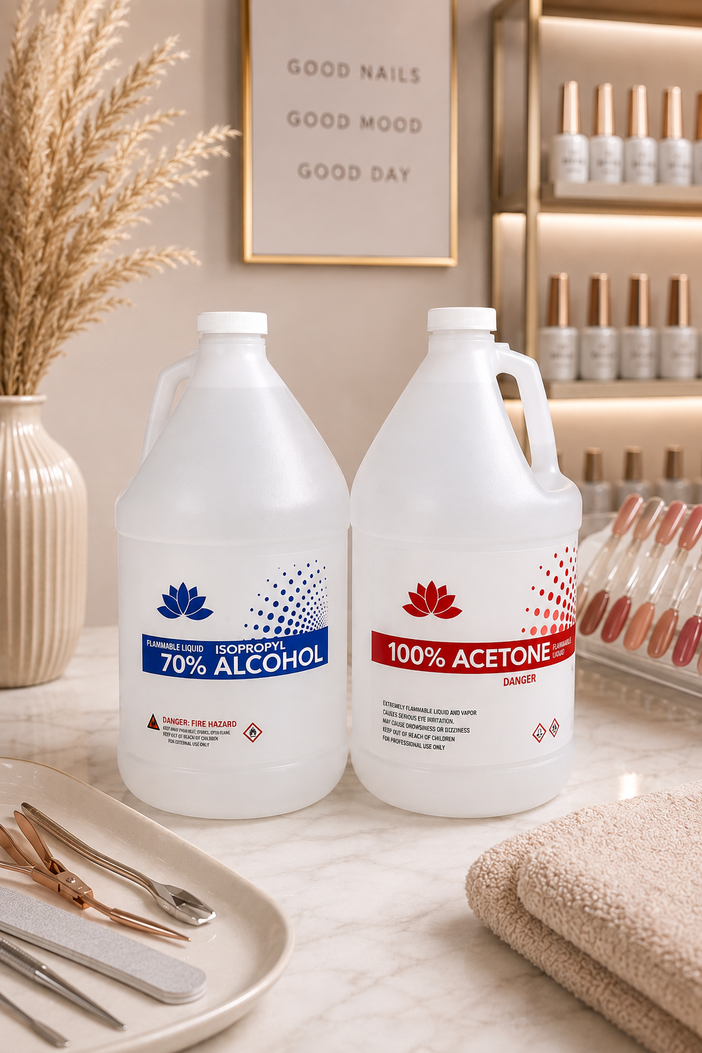 Pure Acetone 100% + Alcohol 70%