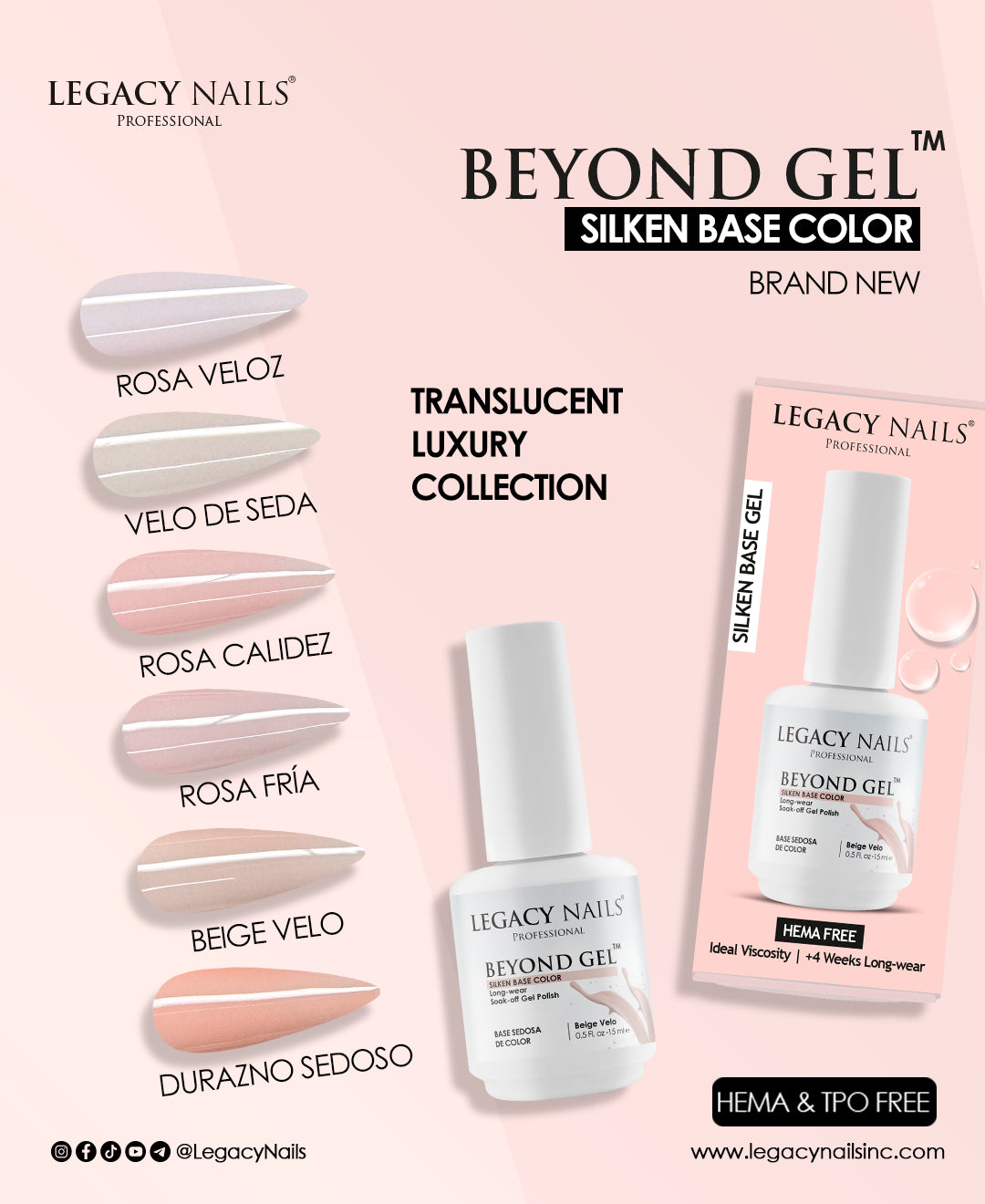 ✨ Legacy Beyond Gel™ Silken Base Nude Collection✨