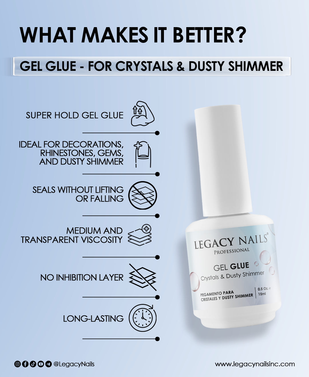 Gel Glue for Crystals and Dusty Shimmer