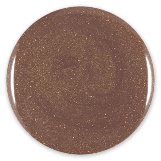 Gel Color - Rubber Base Coat - Sparkly Ginger