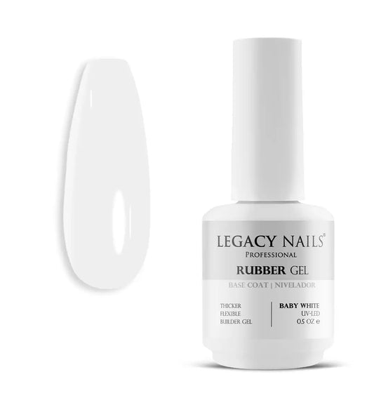 Rubber Base Gel - Baby White