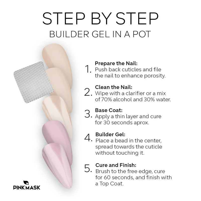 Builder Gel in a Pot - Rose Quartz