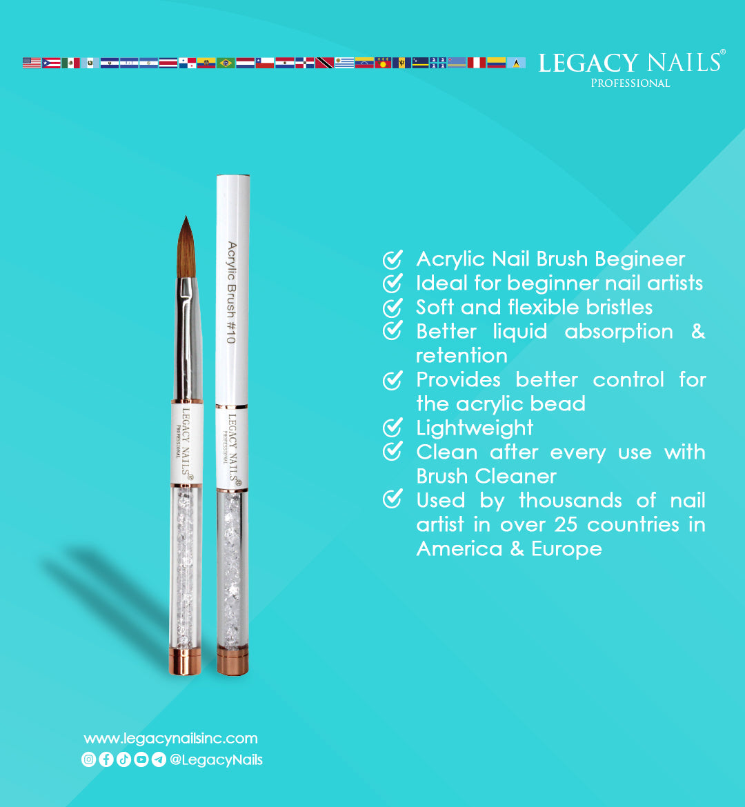 Acrylic Nail Brush #8 & #10