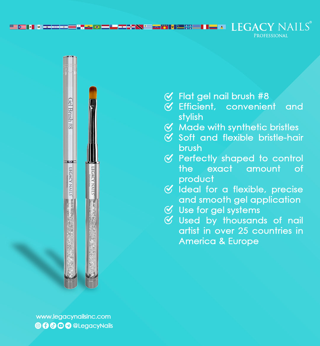 FLAT GEL BRUSH #8