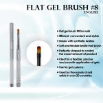 FLAT GEL BRUSH #8