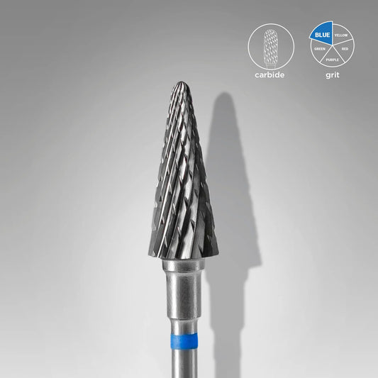 Carbide nail drill bit cone blue EXPERT head diameter 6 mm / working part 14 mm