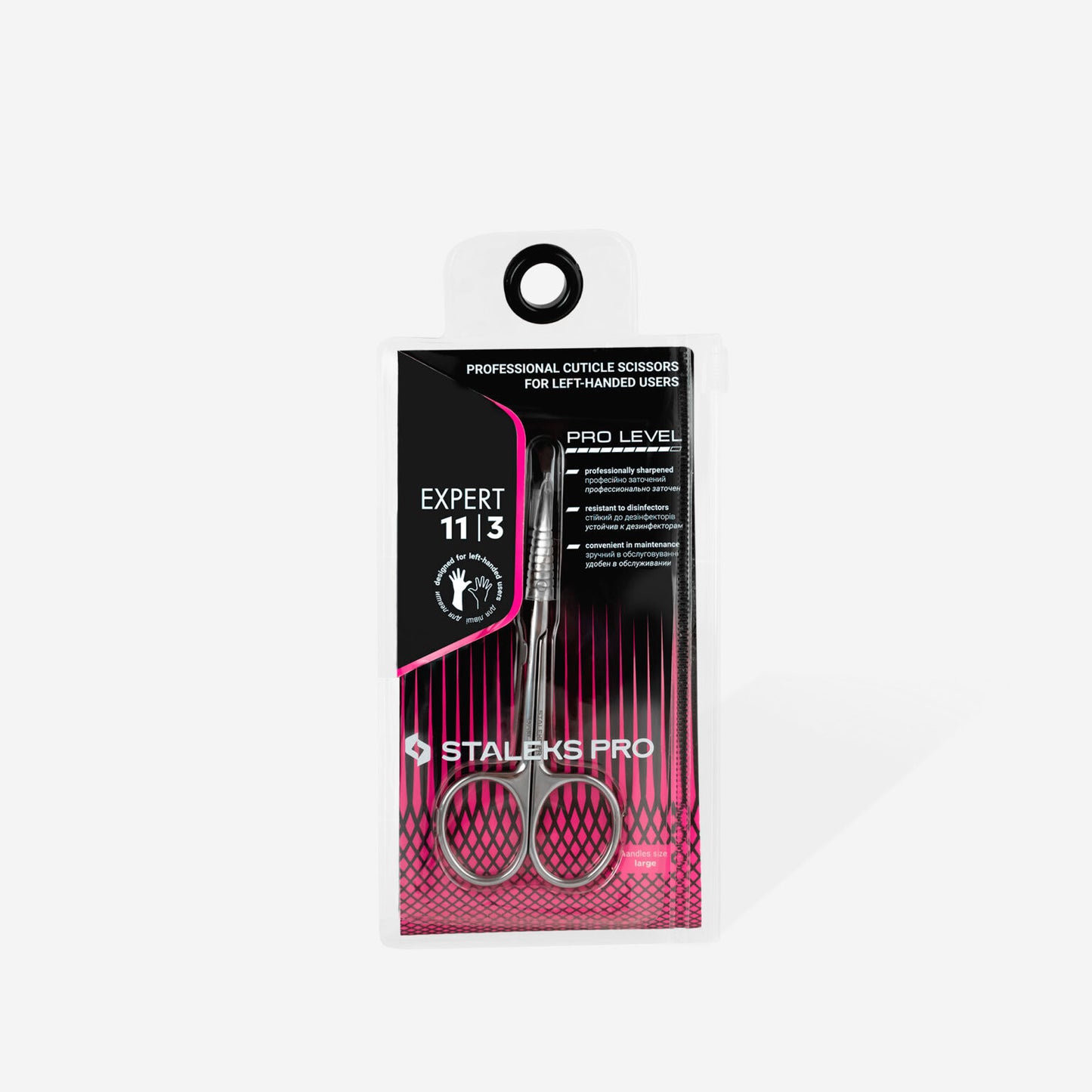 Professional cuticle scissors for left-handed users EXPERT 11 TYPE 3