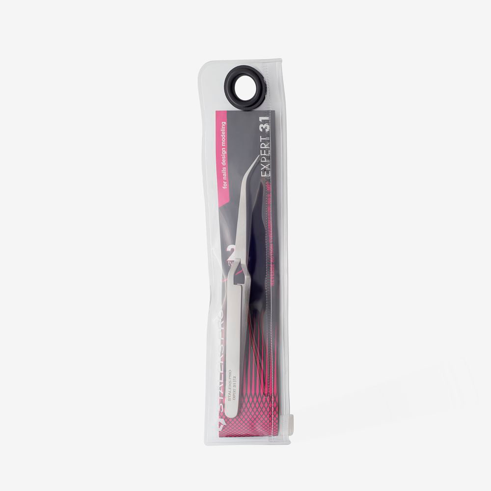 Reverse аction tweezers for nail art EXPERT 31 TYPE 2